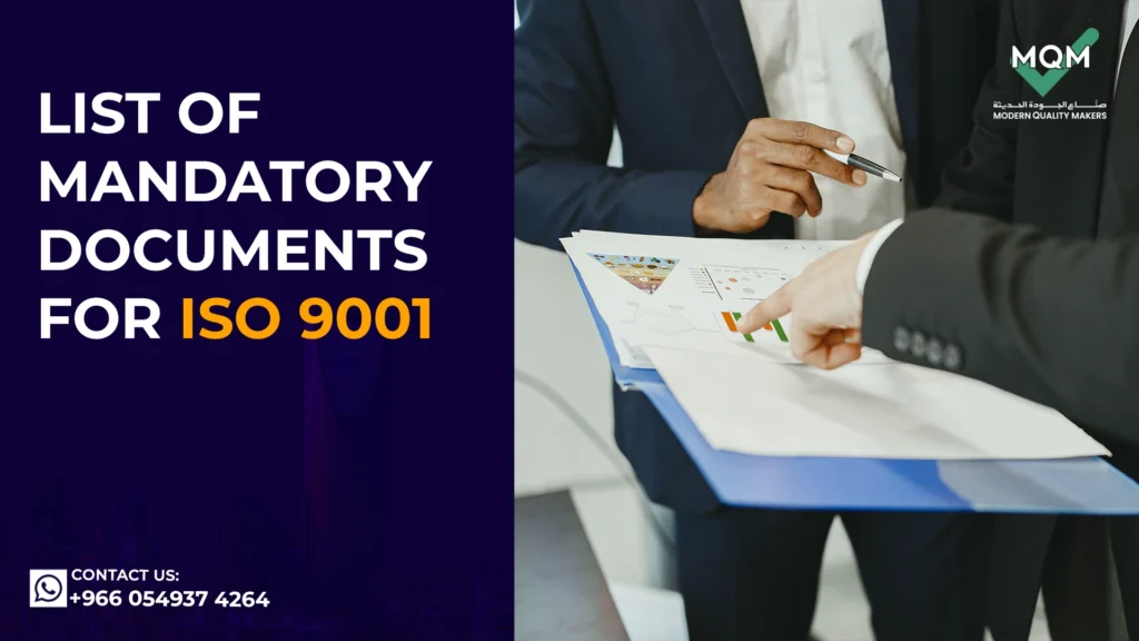 List-of-mandatory-documents-for-ISO-9001